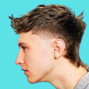 Short Curly Wolf Cut Men Fashion